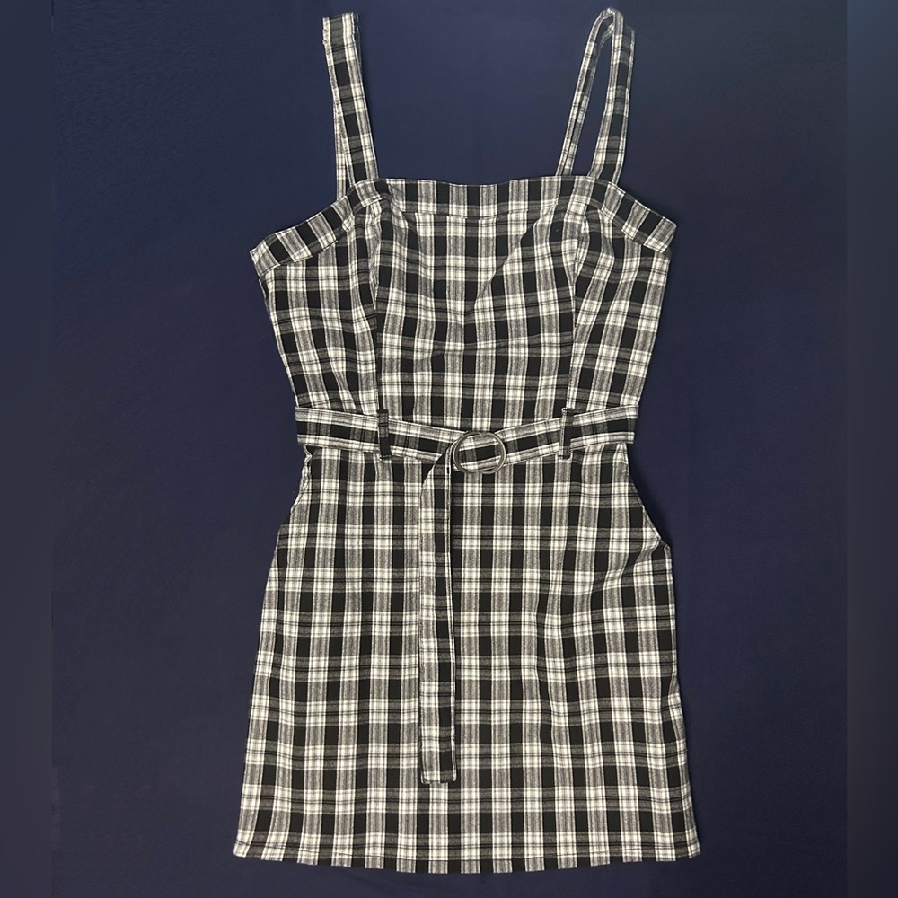 Hollister Plaid Square Neck Dress